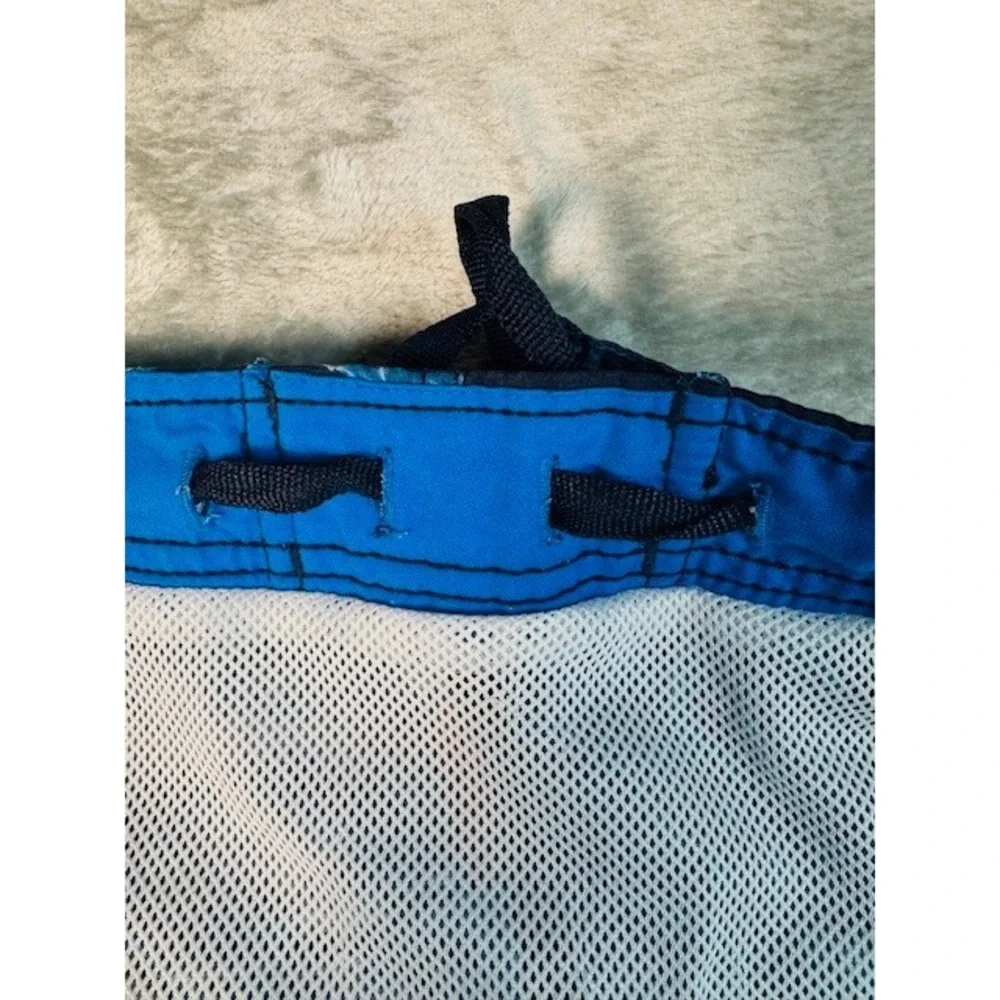 Nautica‎ Swim Trunks Mens XL Blue Tropical Surfboard Palm Tree Board Shorts